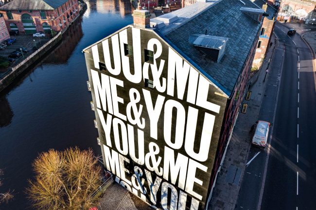 Anthony Burrill's You & Me mural
